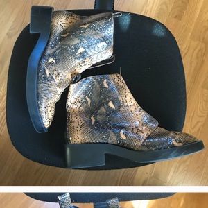 Zara snakeskin boots